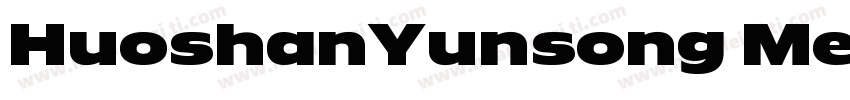 HuoshanYunsong Medi字体转换